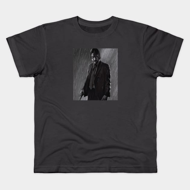 John Wick Kids T-Shirt by cfischer83